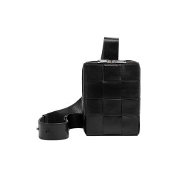 Bottega Veneta Cow Leather Shoulder Bag Crossbody Bag Sling Black