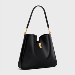 MEDIUM CAMILLE 16 SOFT BAG IN SMOOTH CALFSKIN BLACK