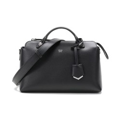 FENDI By The Way Series Calfskin Boston Bag Black