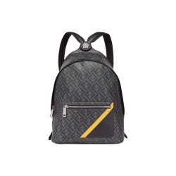 FENDI Canvas Backpack Unisex Black