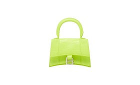 Balenciaga Hourglass Cow Leather Neon Yellow