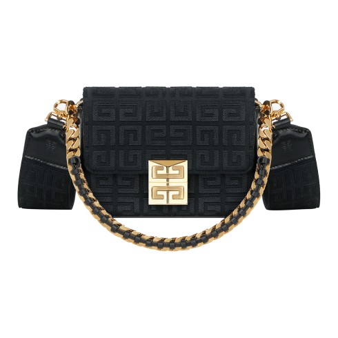 Givenchy 4G Cotton Shoulder Bag Black