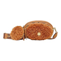 MCM Artificial Leather Small Brown
