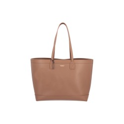 Burberry Leather Tote Bag Earth Brown