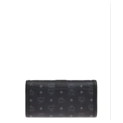 MCM Black Tracy Chain-Linked Large Crossbody Wallet