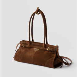 Prada Bonnie medium suede handbag