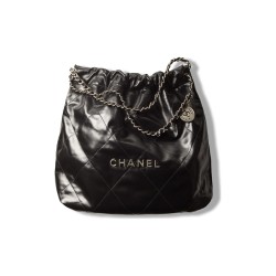 CHANEL 22Bag Cow Leather Black