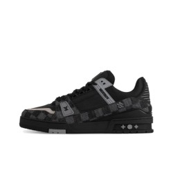 LOUIS VUITTON Trainer Durable Breathable Low Top Casual Black