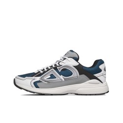DIOR B30 Low Top Casual Shoes Men's Blue Gray