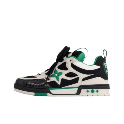 LOUIS VUITTON Skate Low Top Skateboard Black White Green